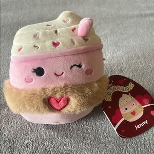 Squishmallows Pink and Cream Cupcake Plush Toy